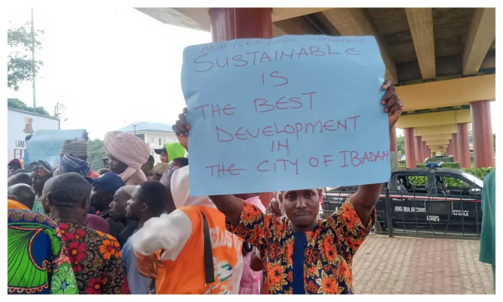 Ibadan residents protest planned expansion of circular road
