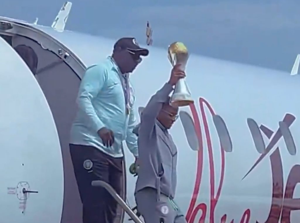 Super Falcons arrive Abuja after WAFCON triumph, set for trophy parade, presidential reception