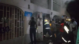 Power surge sparks fire at Ogbomoso store, destroys goods worth millions of naira