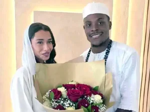 Super Eagles star Fisayo Dele-Bashiru weds Moroccan partner in Manchester