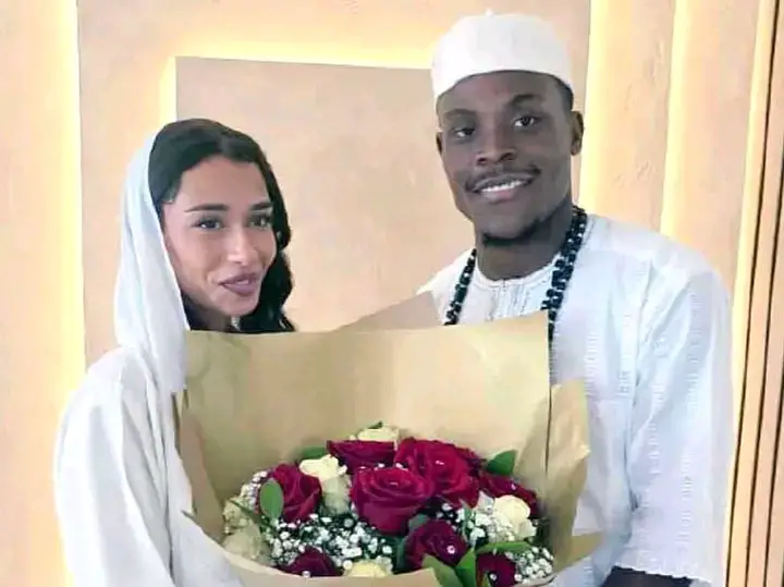 Super Eagles star Fisayo Dele-Bashiru weds Moroccan partner in Manchester