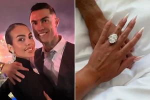 Cristiano Ronaldo gets engaged to Georgina Rodriguez after nearly a decade together