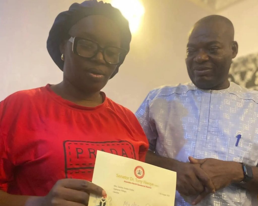 Senator Tony Nwoye appoints Justina Azuka as aide after election loss
