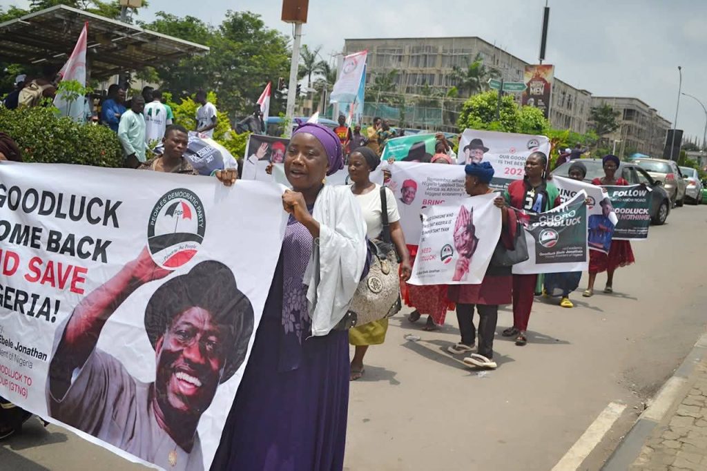 2027: Supporters demand Jonathan’s return, storm PDP headquarters
