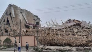 Hotel under construction collapses in Edo, k!lls owner