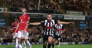 Grimsby Town shock Manchester United in Carabao Cup exit