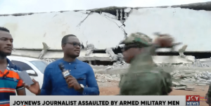 Ghanaian military officers assault journalists reporting demolition in Accra