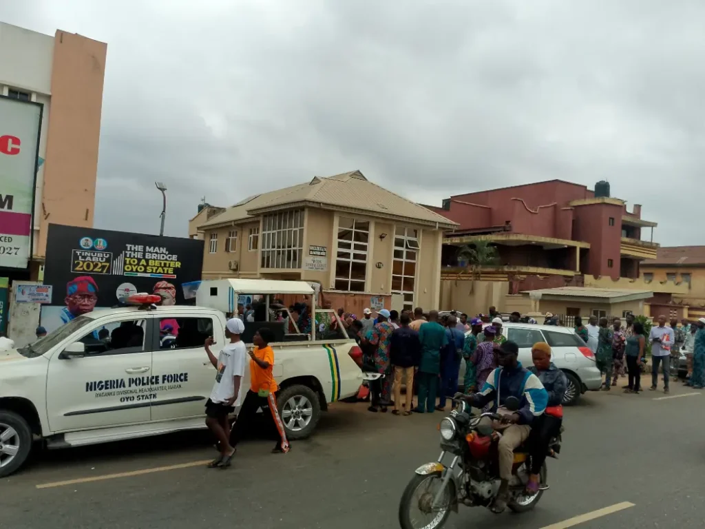 Oyo APC stages protest over alleged victimisation of lawmaker for ‘exposing secret loan approval'